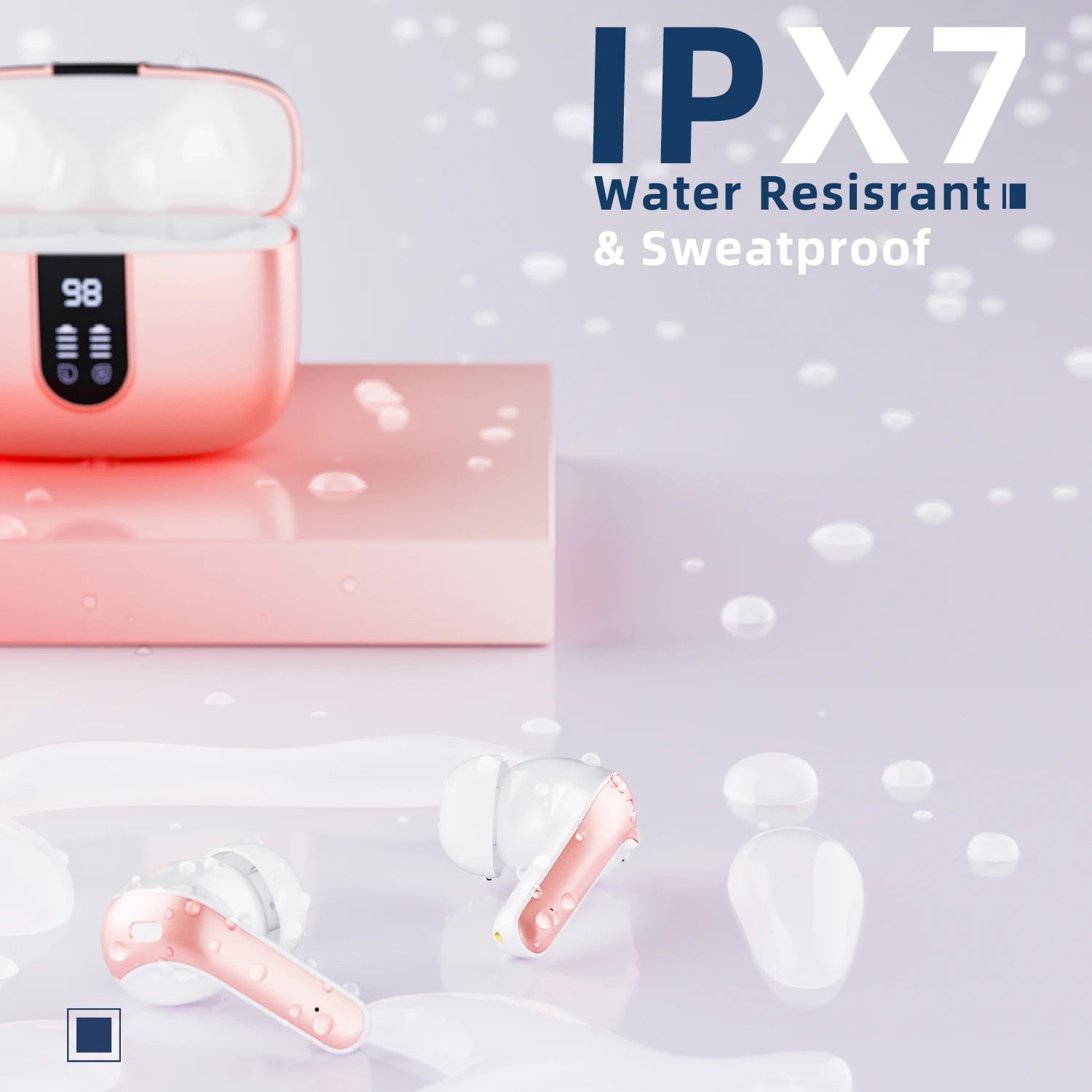 LIFEBEE X08 New Wireless in-ear Headphones With Good Sound Quality ,Noise Reduction ,IPX7 Waterproof