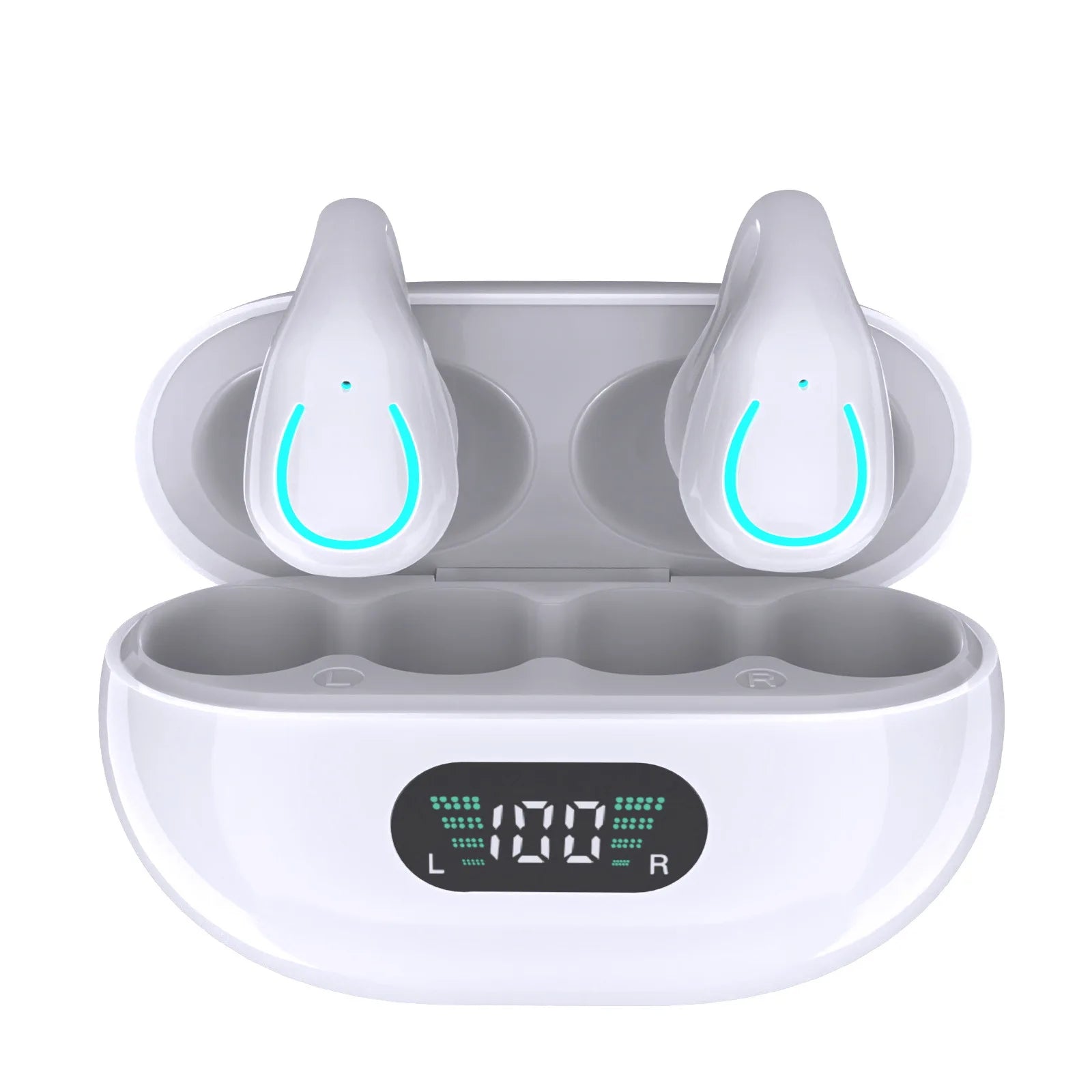Q71 TWS Bone Conduction Bluetooth Earphones HiFi Stereo Ear Clip Earbud Sports Wireless Headphones Mini Noise Cancelling Headset