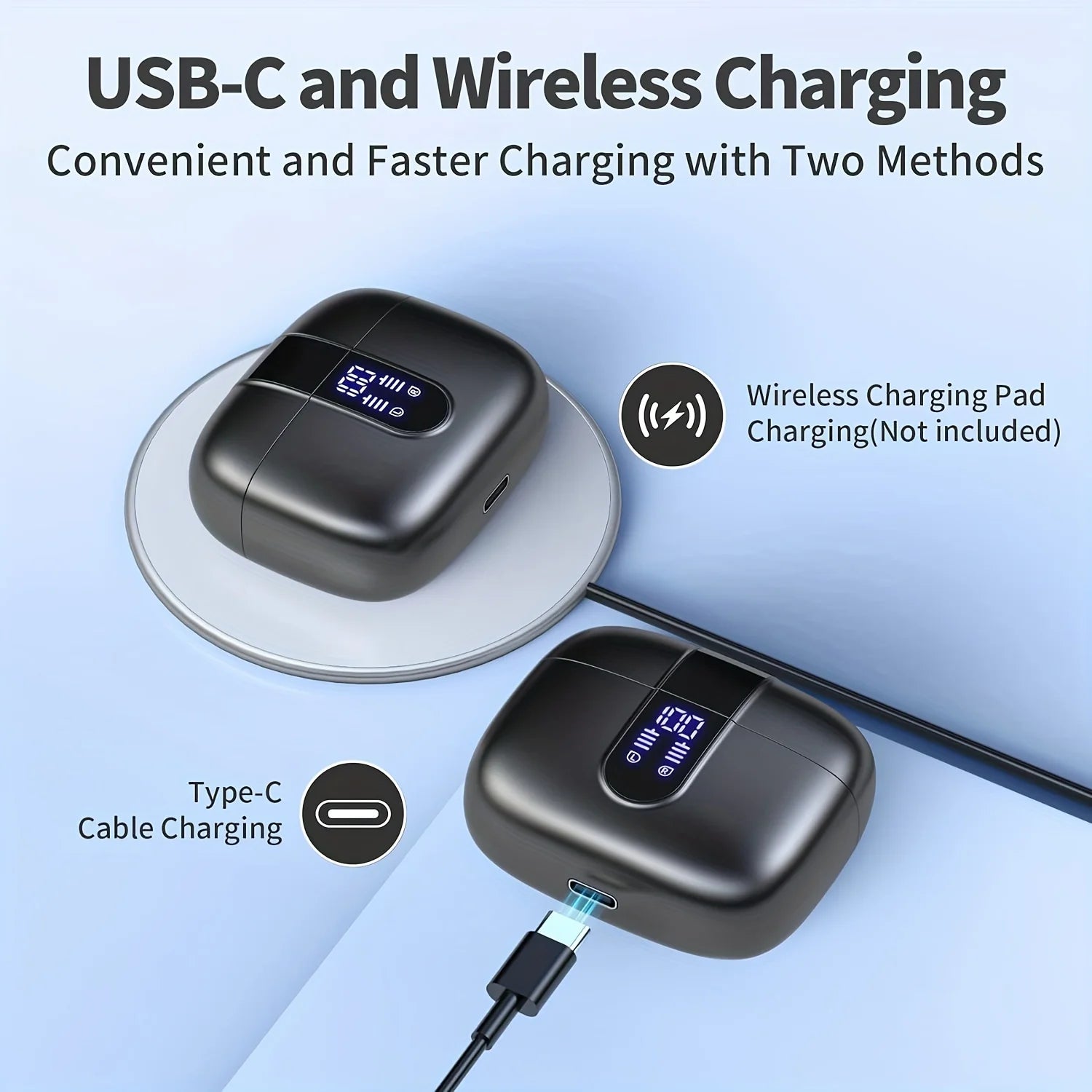 LIFEBEE X08 New Wireless in-ear Headphones With Good Sound Quality ,Noise Reduction ,IPX7 Waterproof
