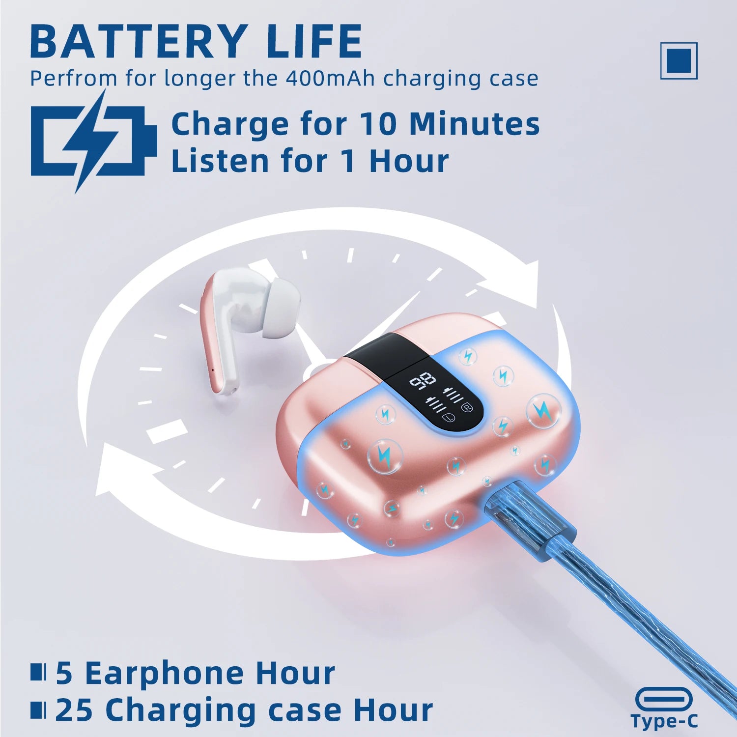LIFEBEE X08 New Wireless in-ear Headphones With Good Sound Quality ,Noise Reduction ,IPX7 Waterproof