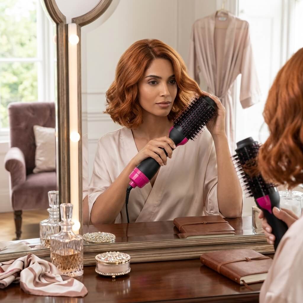 Hot Hair Brush Hair Dryer Volumizer Brush Dryer Comb - 4 In 1
