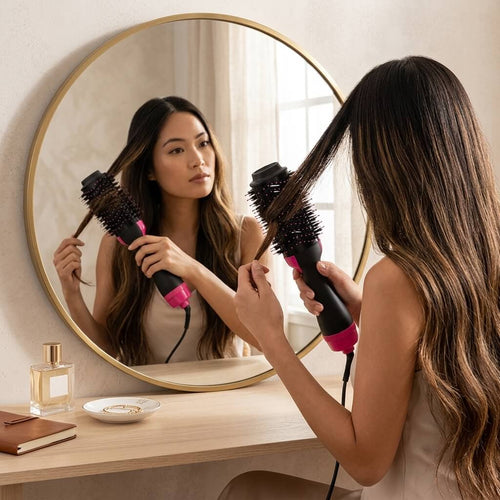 Hot Hair Brush Hair Dryer Volumizer Brush Dryer Comb - 4 In 1