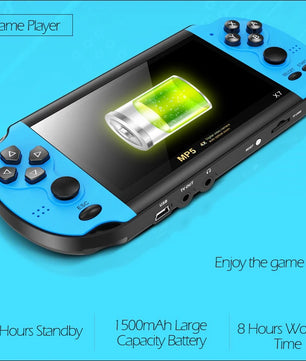 X12 Video Game 5.1" LCD Double Rocker Portable Mini Handheld Retro Game Console Video MP5 Player TF Card for GBA/NES 3000 Games