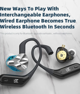 KZ AZ09 PRO Bluetooth 5.2 Cable Upgrade Wireless Ear Hook Earphone Cable With Charging Case For KZ ZAS ZAX ZSX AST ZS10 EDX PRO