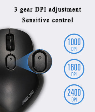 ASUS MW203 2.4Ghz USB Wireless BT 3.0/5.0 2400DPI Optical Mini Portable Mouse For PC Laptop