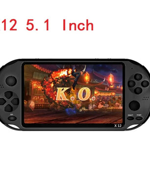 X12 Video Game 5.1" LCD Double Rocker Portable Mini Handheld Retro Game Console Video MP5 Player TF Card for GBA/NES 3000 Games