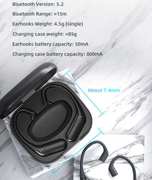 KZ AZ09 PRO Bluetooth 5.2 Cable Upgrade Wireless Ear Hook Earphone Cable With Charging Case For KZ ZAS ZAX ZSX AST ZS10 EDX PRO