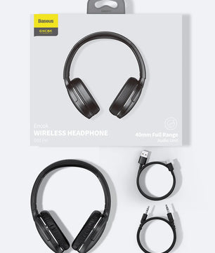 Baseus D02 Pro Wireless Bluetooth Headphones HIFI Stereo Earphones Foldable Sport Headset with Audio Cable foriPhone tablet
