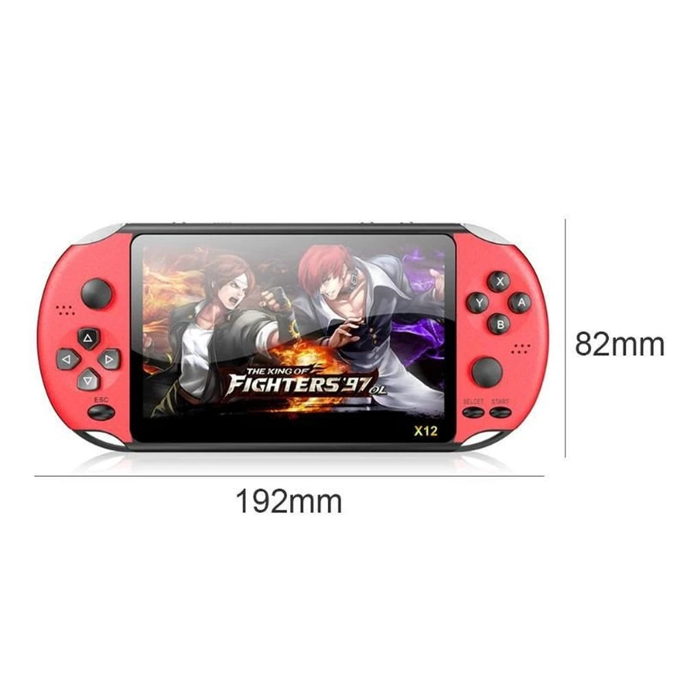 X12 Video Game 5.1" LCD Double Rocker Portable Mini Handheld Retro Game Console Video MP5 Player TF Card for GBA/NES 3000 Games