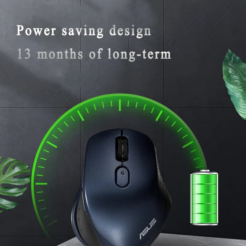 ASUS MW203 2.4Ghz USB Wireless BT 3.0/5.0 2400DPI Optical Mini Portable Mouse For PC Laptop