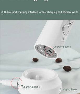 3 In 1 Portable Rechargeable Electric Milk Frother Foam Maker Handheld Foamer High Speeds Drink Mixer Coffee Frothing Wand