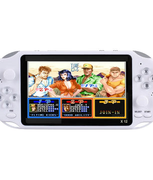 X12 Video Game 5.1" LCD Double Rocker Portable Mini Handheld Retro Game Console Video MP5 Player TF Card for GBA/NES 3000 Games