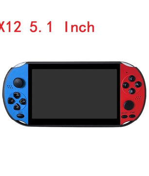 X12 Video Game 5.1" LCD Double Rocker Portable Mini Handheld Retro Game Console Video MP5 Player TF Card for GBA/NES 3000 Games