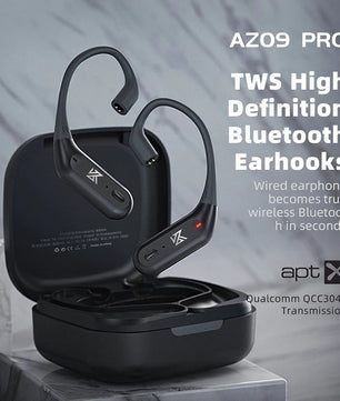 KZ AZ09 PRO Bluetooth 5.2 Cable Upgrade Wireless Ear Hook Earphone Cable With Charging Case For KZ ZAS ZAX ZSX AST ZS10 EDX PRO