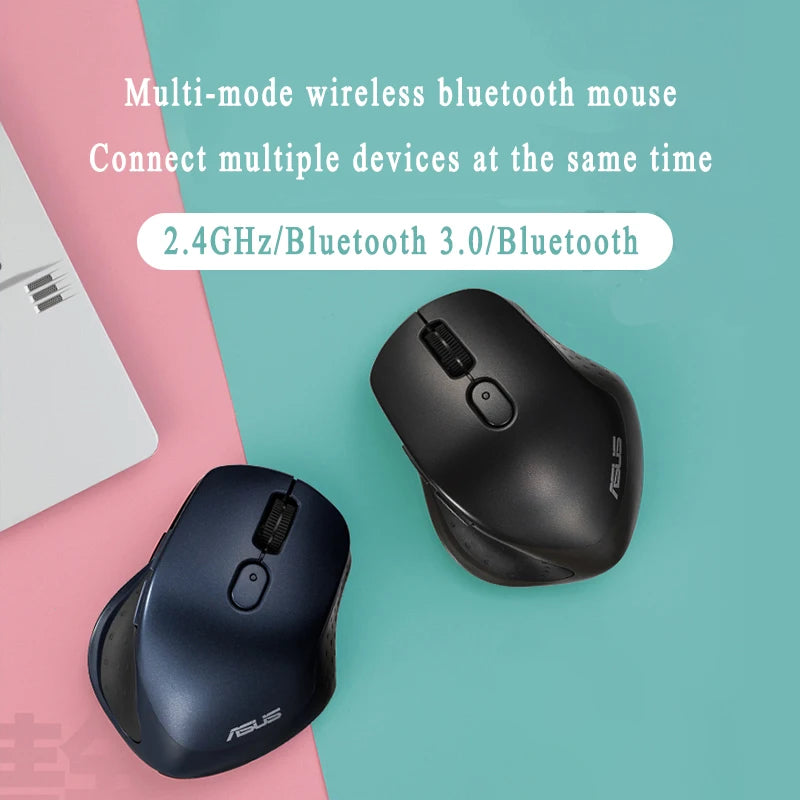 ASUS MW203 2.4Ghz USB Wireless BT 3.0/5.0 2400DPI Optical Mini Portable Mouse For PC Laptop