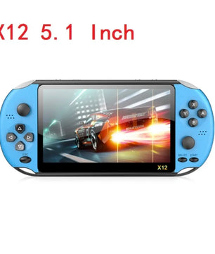 X12 Video Game 5.1" LCD Double Rocker Portable Mini Handheld Retro Game Console Video MP5 Player TF Card for GBA/NES 3000 Games