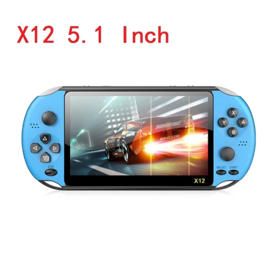 X12 Video Game 5.1" LCD Double Rocker Portable Mini Handheld Retro Game Console Video MP5 Player TF Card for GBA/NES 3000 Games