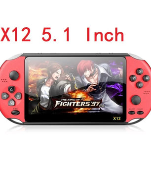 X12 Video Game 5.1" LCD Double Rocker Portable Mini Handheld Retro Game Console Video MP5 Player TF Card for GBA/NES 3000 Games