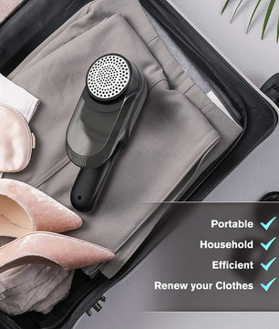 Fabric Shaver, Electric Lint Remover for Clothes Furniture, Rechargeable Lint Shaver with 2 Speeds 3 Replaceable Blades