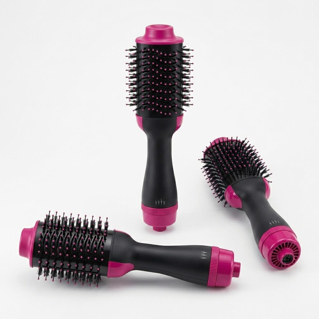 Hot Hair Brush Hair Dryer Volumizer Brush Dryer Comb - 4 In 1