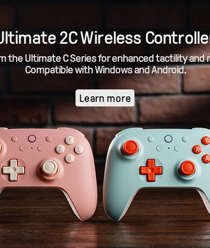 8BitDo - New Ultimate 2.4G Wireless, Hall Effect Joystick Update, Gaming Controller for PC, Windows Steam Deck, Android & iPhone
