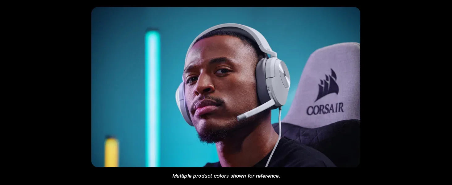 Corsair HS55 Surround Gaming Headset (Leatherette Memory Foam Ear Pads, Dolby Audio 7.1 Surround Sound on PC and Mac