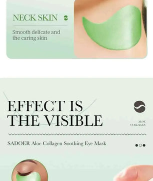 60pcs Aloe Vera Collagen Eye Mask Anti Dark Circles Eyes Bags Moisturizing