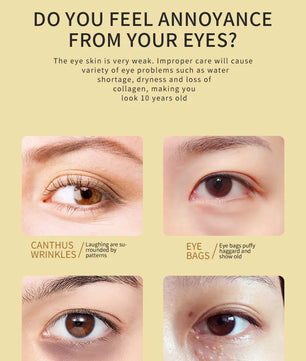 60pcs/120pcs Avocado Golden Collagen Eye Mask Anti Dark Circles