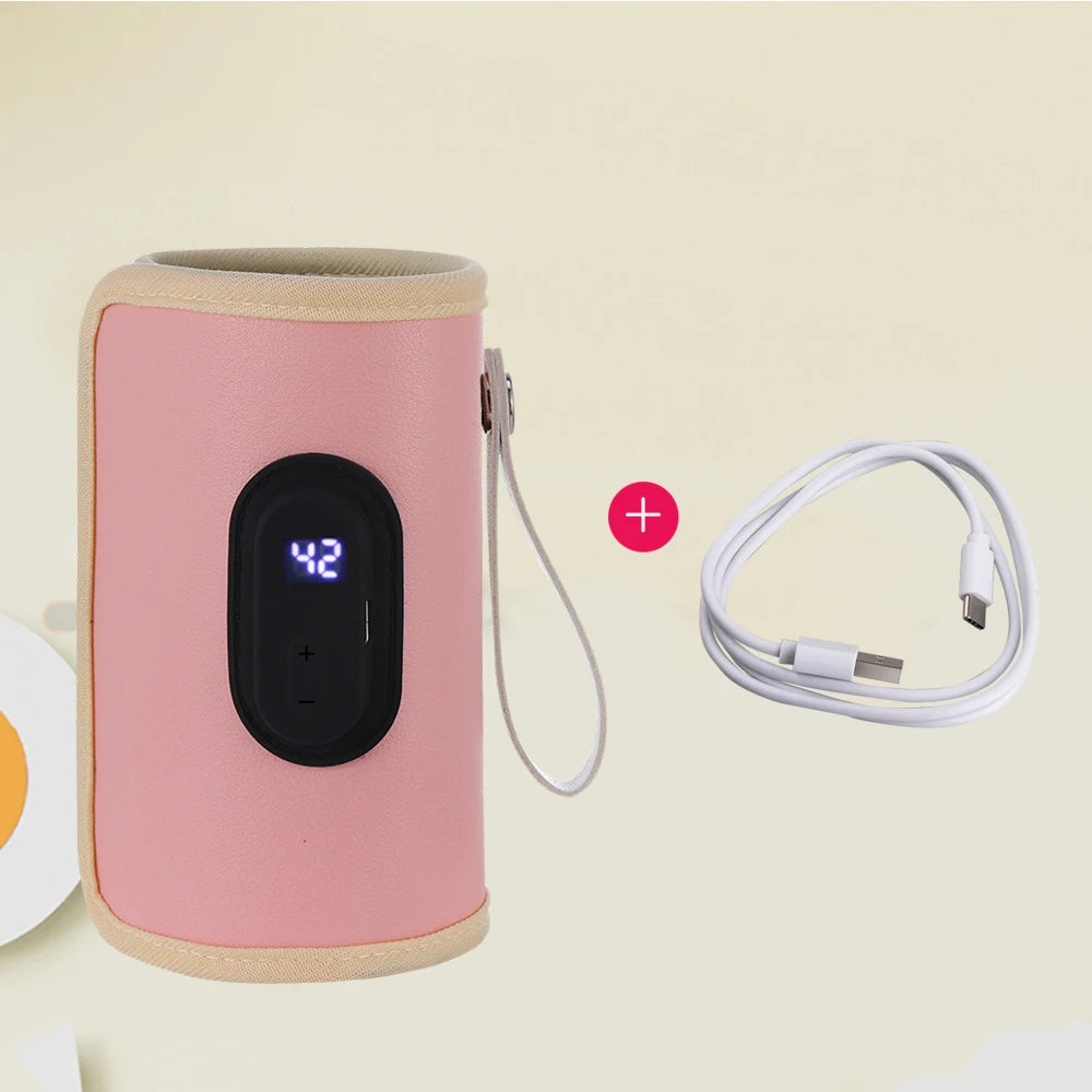 USB constant temperature heating bottle cup cover insulation artifact warm milk cover portable universal insulation cover for ou