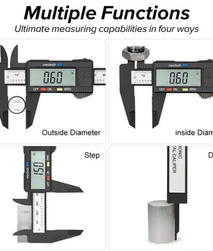 150mm 100mm Electronic Digital Caliper Carbon Fiber Dial Vernier Caliper Gauge Micrometer Measuring Tool Digital Ruler