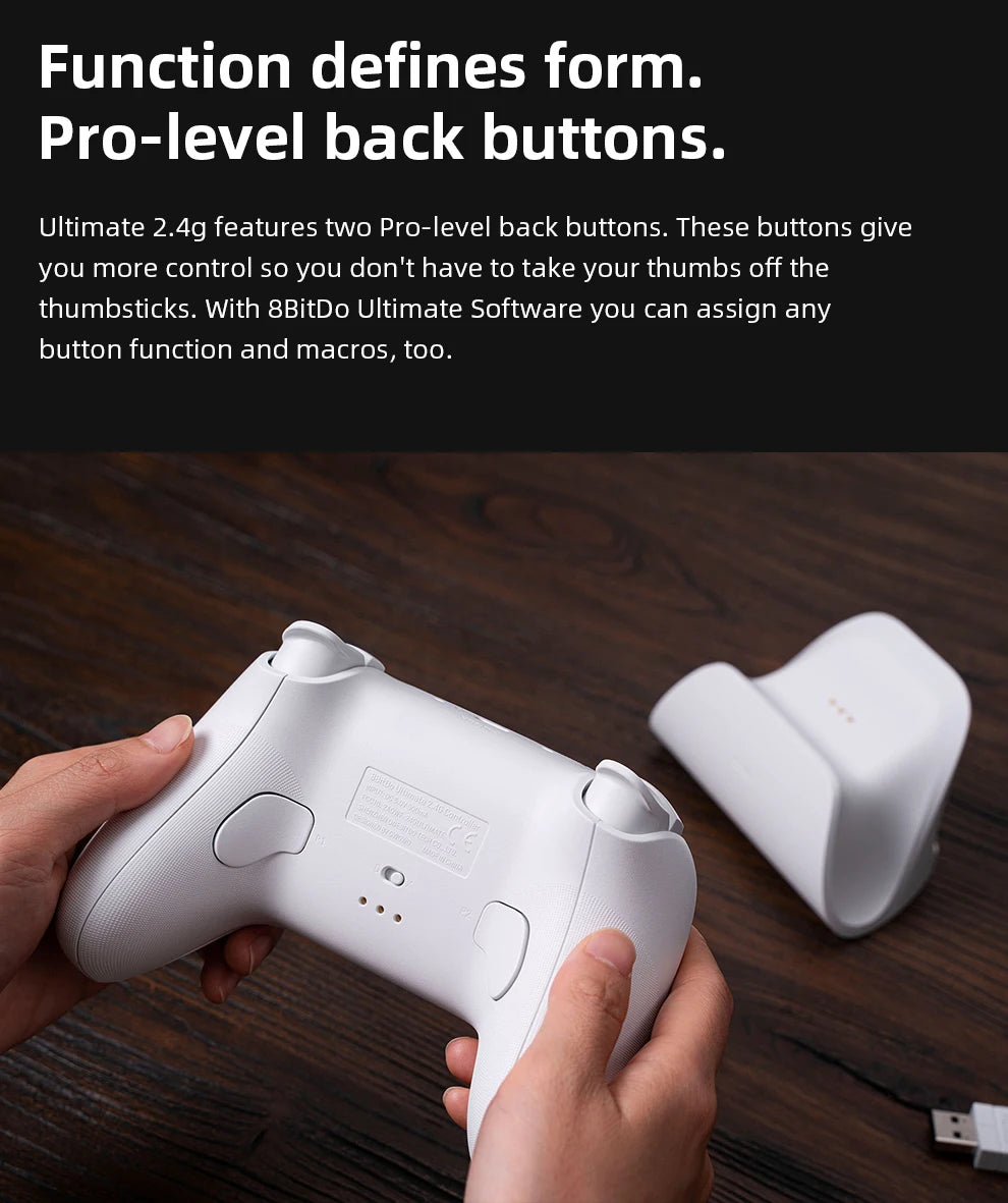 8BitDo Ultimate 2.4G Wireless Hall Effect Controller 100% Original  for PC, Windows Steam Deck, Android iPhone