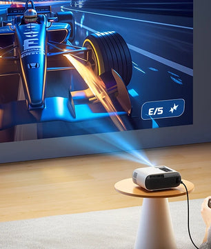 TOPTRO Mini Projector Full HD Support 1080P 16000 Lumens Auto Keystone WiFi Bluetooth Video Projector Portable Home Theater