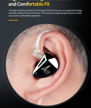 KZ AS10 PRO Earphones 5BA IEMs In-Ear Monitors HiFi Headphones Wired Earbuds with Silver-plated Cable for Audiophiles Musicians