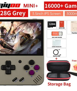 NEW Miyoo mini + Miyoomini Plus 3.5'' IPS OCA Portable 128GB Video Game Consoles ARM-Cortea-A7 3000mAh Support More Retro Game