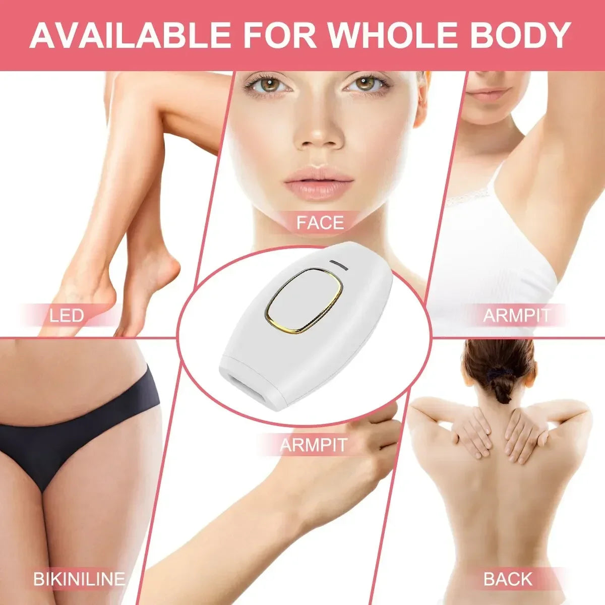 500000 Flashes Bikinis IPL Pulses Epilator Painless Laser Hair Removal Facial Professional Depilator Devices