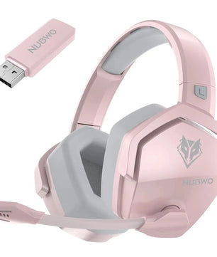 NUBWO G06 Dual Wireless Gaming Headset with Microphone for PS5, PS4, PC, Mobile, Switch, 2.4GHz Bluetooth 5.3 Gaming Headphones