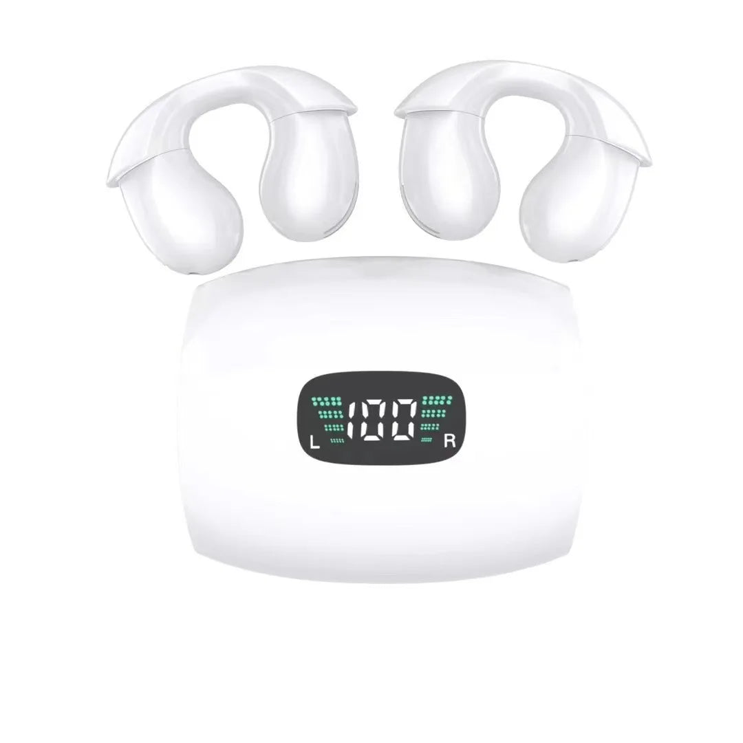 Q71 TWS Bone Conduction Bluetooth Earphones HiFi Stereo Ear Clip Earbud Sports Wireless Headphones Mini Noise Cancelling Headset