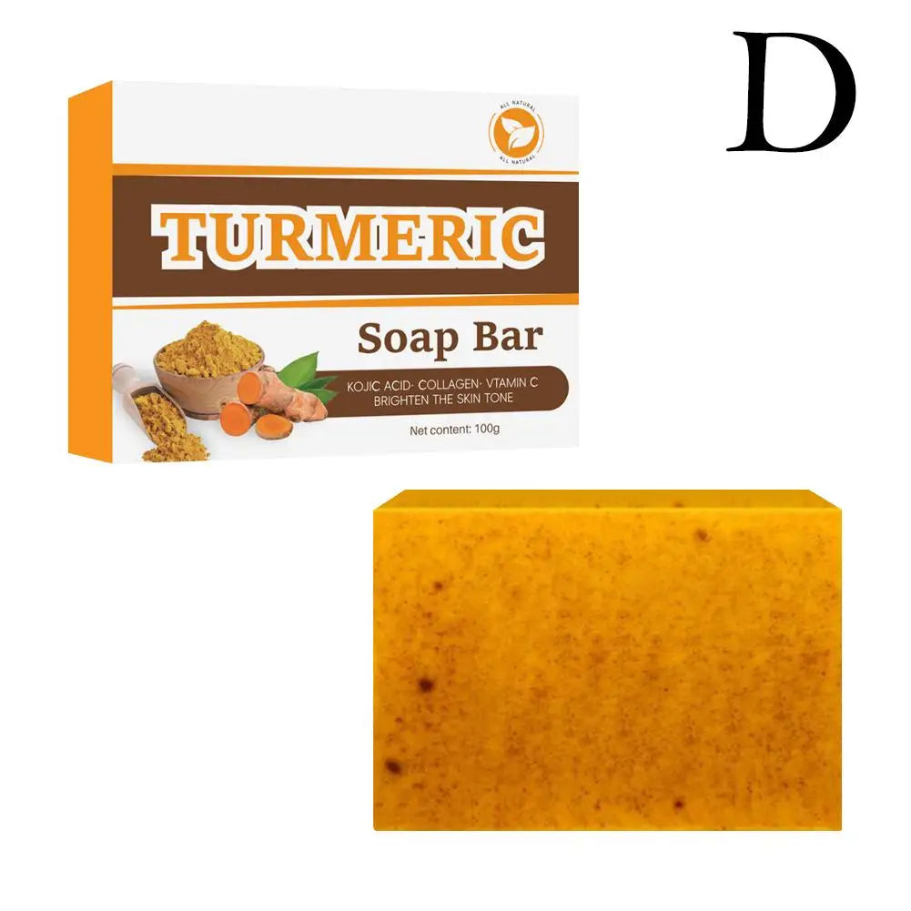 Turmeric Soap Face Cleansing Anti Acne Whitening Skin Lightening Face Remove
