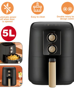 5L air fryer 1500W 220-240V Electric Fryer Air Fryer Home Oil-Free air fryer temperature adjustment 30 Minute Timer