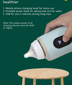 USB constant temperature heating bottle cup cover insulation artifact warm milk cover portable universal insulation cover for ou