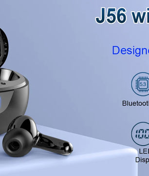 Wireless Headphones,Bluetooth 5.3 Stereo Earphones in Ear with 4 ENC Mic Clear Calls,Noise Cancelling Ear Buds,48H battery life.