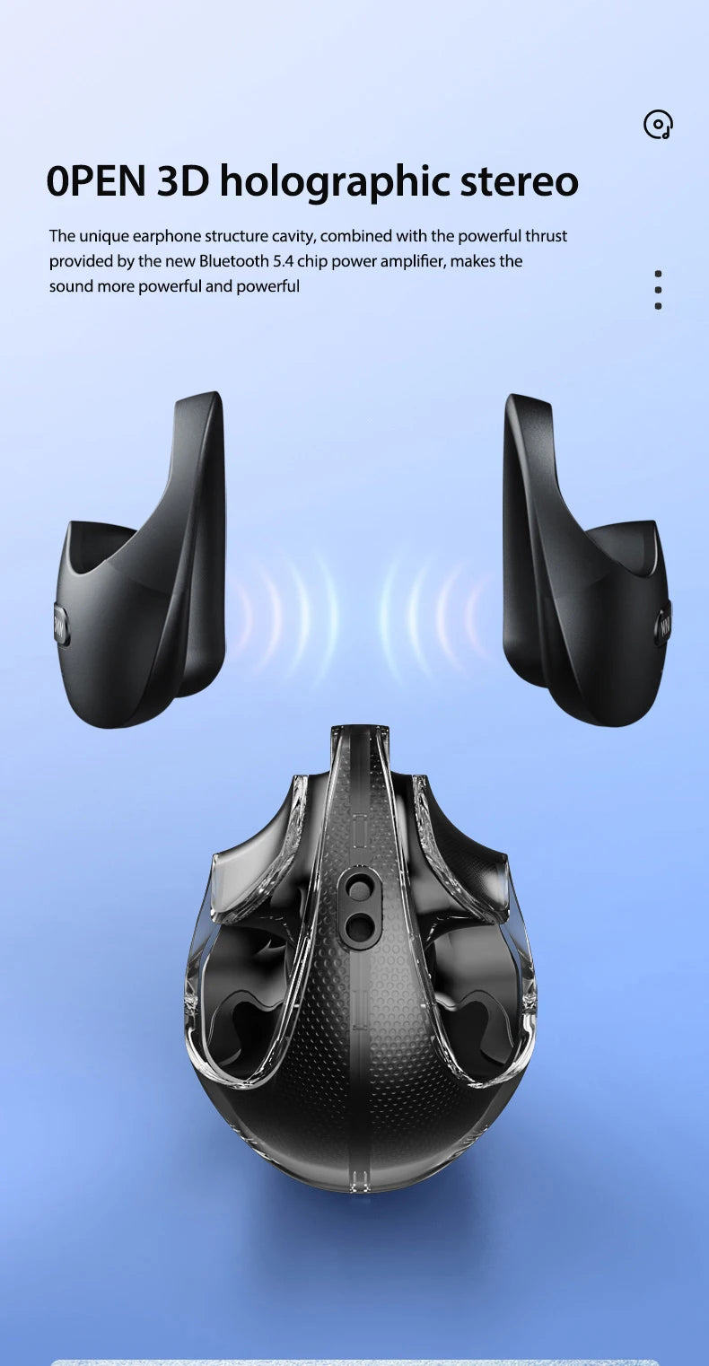 Translator MINISO X15Pro 5.4 Bluetooth Headset Translation Earphones Wireless Headphones Office Travel,ASMR Headset APP