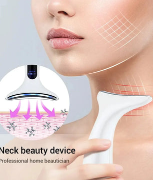 EMS Microcurrent Chin Lifting Face Neck Beauty Device LED Photon Firming Rejuvenation Anti Wrinkle Skin Care Facial Massager