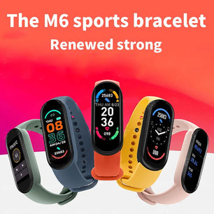 M6 Smart Watch Men Women Fitness Smart Bracelet Sports Band Heart Rate Blood Pressure Monitor Waterproof Multi-function Watches