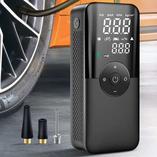 CARSUN Rechargeable Air Pump Tire Inflator Portable Compressor Digital Cordless Car Tyre