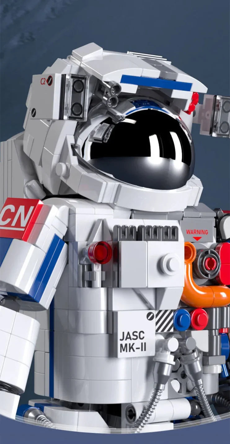 900PCS MOC Spaceman Astronaut Model Building Blocks Mechanical Exploring Adventure Assemble Bricks Puzzle Toy Christmas Gift Kid