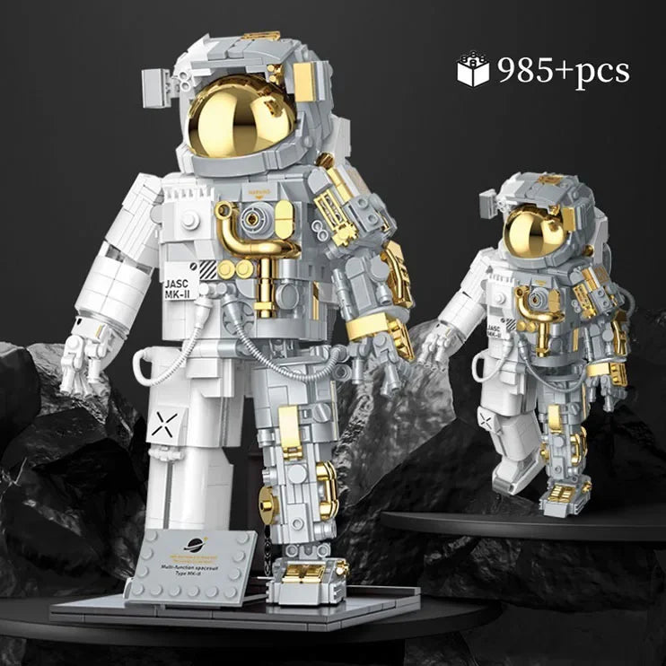 900PCS MOC Spaceman Astronaut Model Building Blocks Mechanical Exploring Adventure Assemble Bricks Puzzle Toy Christmas Gift Kid