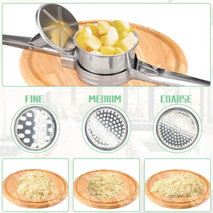 Stainless Steel Potato Masher & Vegetable Juicer