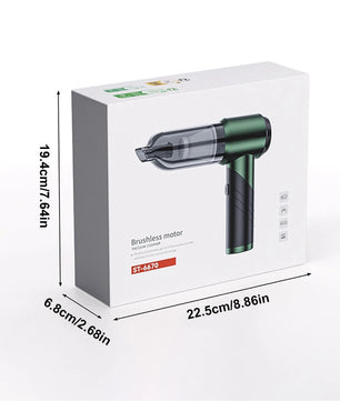 100W Small Portable Vacuum Cleaner 16000PA Foldable High Power Cordless Handheld Vacuum Cleaner Brushless Motor Rechargeable Car