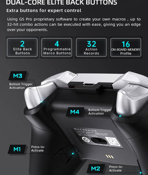 MACHENIKE G5 Pro Gaming Controller Three Mode Fps Wireless Game Pad Hall Trigger Joystick For Switch Pc Steam Gift
